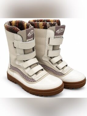 Vans Standard V Snow MTE Boots Mens 6.5 Womens 8 Vintage White Waterproof
